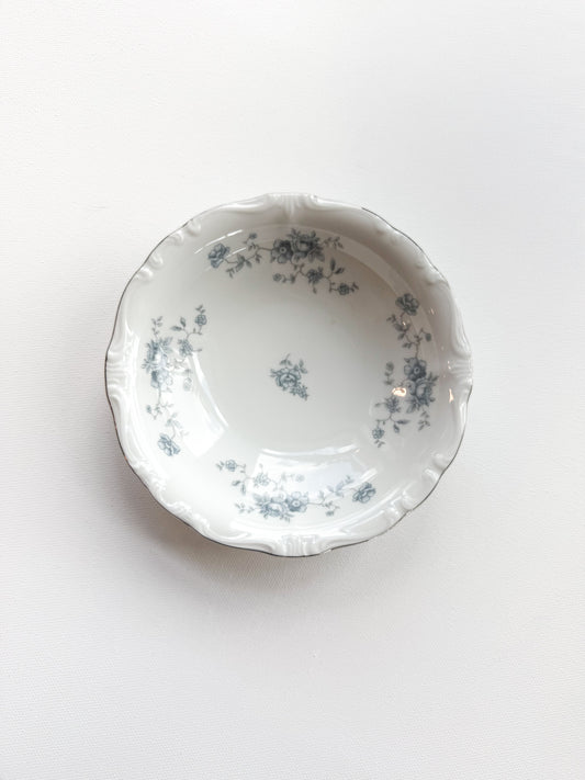 Antique Blue Haviland Thread Bowl